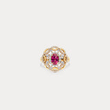 Éclat｜Natural unheated ruby ​​． Diamond ring