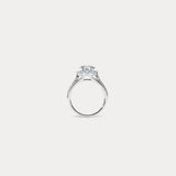 Bellissimo Concerto Mov.1 | 1 carat round diamond and single circle diamond engagement ring