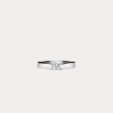 Soloist｜Four-claw round diamond minimalist engagement ring