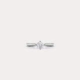 Soloist｜Four-claw round diamond with ball-edge engagement ring