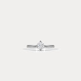 Grazioso｜Four-claw round diamond classic engagement ring