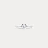 Grazioso｜Round diamond and two-tone heart-shaped engagement ring