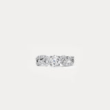 Grazioso｜Round diamond baroque inlaid engagement ring