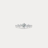 Animato Ch.1｜Round diamond with staggered diamonds engagement ring
