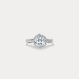 Bellissimo Concerto Mov.7｜1 carat round diamond with single circle diamond engagement ring
