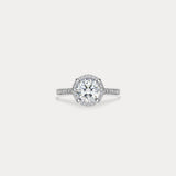 Bellissimo Concerto Mov.2 | 1 carat round diamond and single circle diamond engagement ring