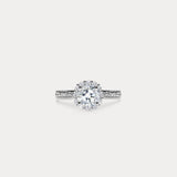 Bellissimo Concerto Mov.4｜1 carat round diamond with single circle diamond engagement ring