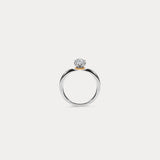 Grazioso｜Round diamond and two-tone heart-shaped engagement ring