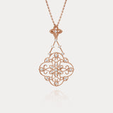 Vitrail N.｜Window paper-cut. French retro diamond necklace