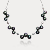 Tahitian Black Pearl Beaded Necklace