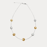 Duple｜Two-tone South Sea pearl necklace