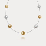 Duple｜Two-tone South Sea pearl necklace