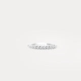 Enternity｜Slanted claw diamond wire ring