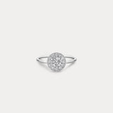 Concerto | Simple engagement ring with round diamonds and single circle diamonds