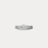 Crown｜Round Diamond. Jacquard Crown Diamond Engagement Ring
