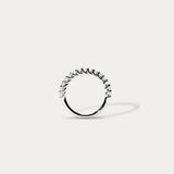 Enternity｜Slanted claw diamond wire ring