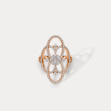 Vitrail｜Window paper-cut. Row-set diamond ring