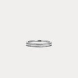 Liebestraum 14-2｜Slim beaded couple rings-LADY