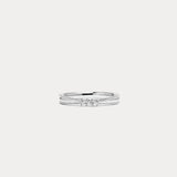 Liebestraum 19-2｜Simple beaded diamond couple ring