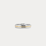 Liebestraum 26-1｜Two-color beaded wedding ring-MAN