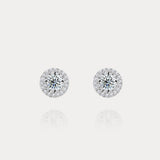 Concerto Earring｜Single-loop diamond earrings with round diamonds