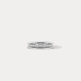 Liebestraum 20-2｜U-shaped curved diamond couple ring-LADY