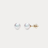 Classique | 5-5.5mm Classic Simple Japanese AKOYA Sea Pearl 18K Earrings